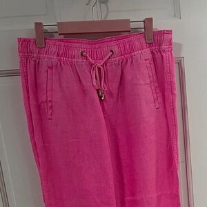 Lilly Pulitzer 31” Taron MId-Rise Linen Pant, Size M